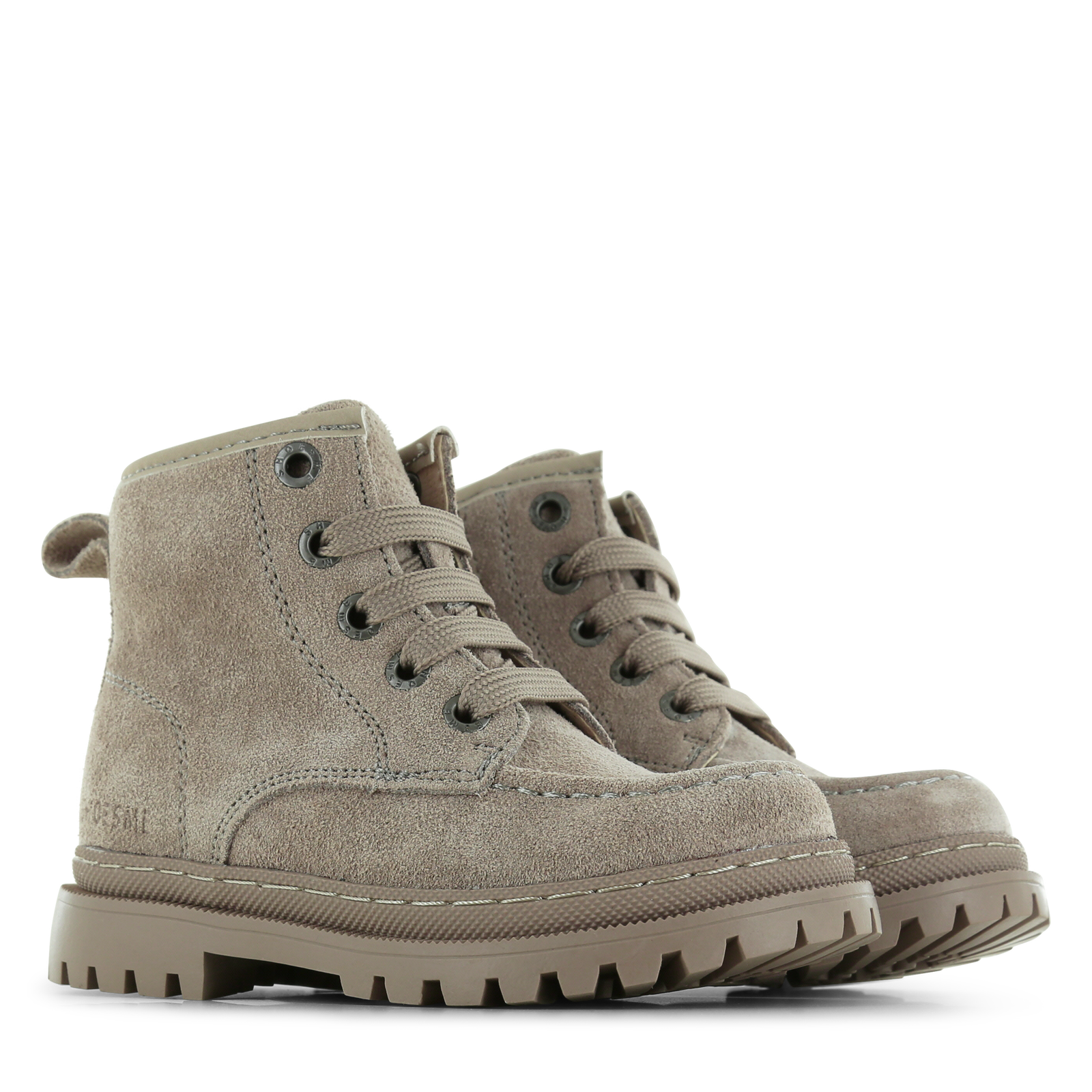 Shoesme taupe midhoge bikerboot Suède | Sale