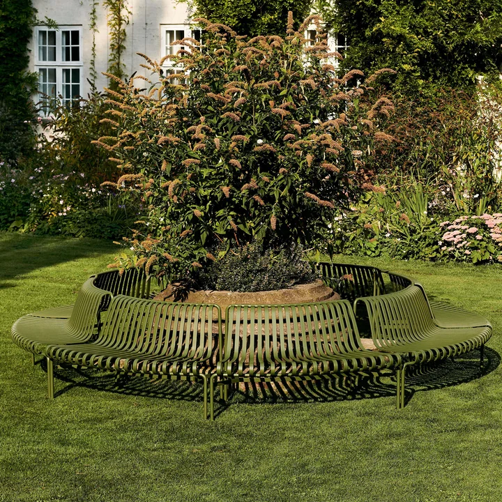 HAY - Palissade Park Dining Bench, In / In (2er-Set), anthrazit