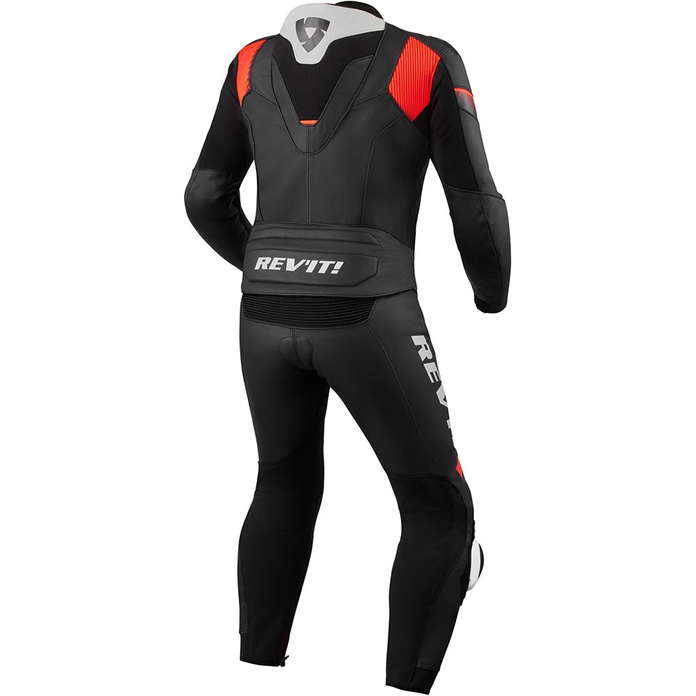 Rev'it - Combinaison Argon 2 Noir / Rouge fluo