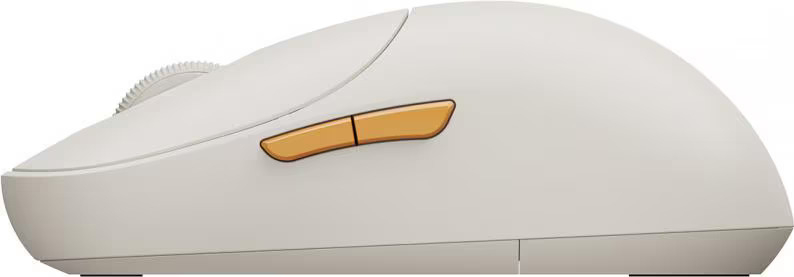 Wireless Mouse 3 Optische kabellose Bluetooth   Funk Maus (BHR8912GL) - Weiss / Gelb