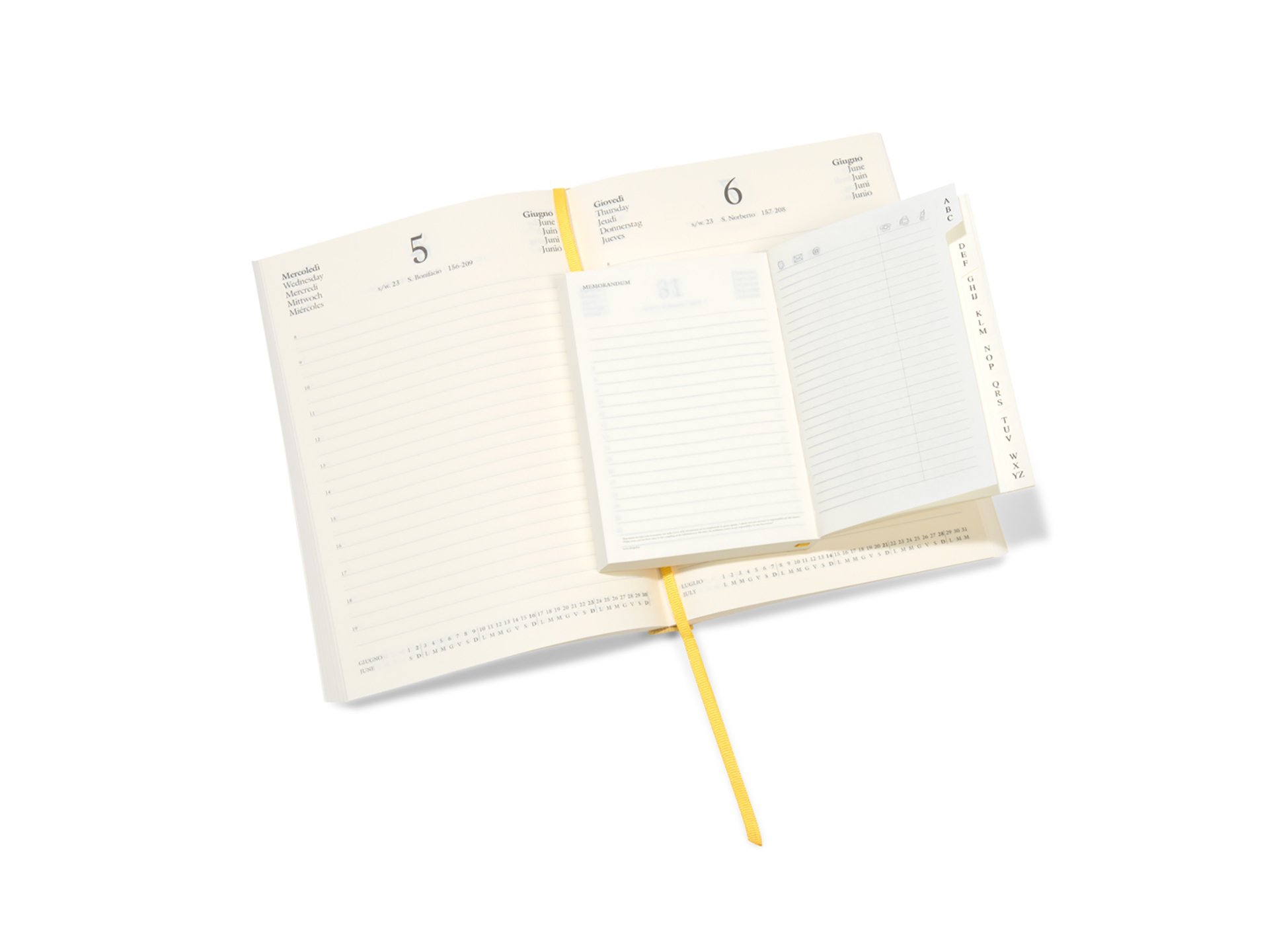 Tageskalender 12 Monate Buchblock