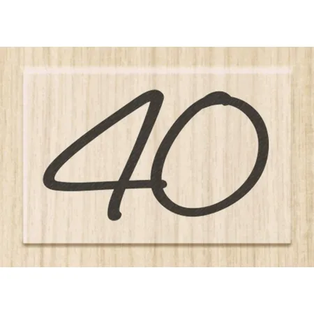 Knorr Prandell Stempel aus Holz (Einladung) Motivgröße 3 x 1,8 cm, Motiv: 40