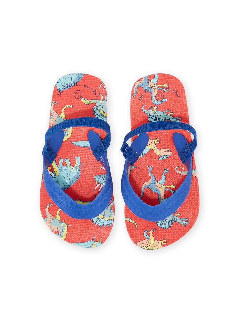 Tongs de plage bleu et rouge garçon