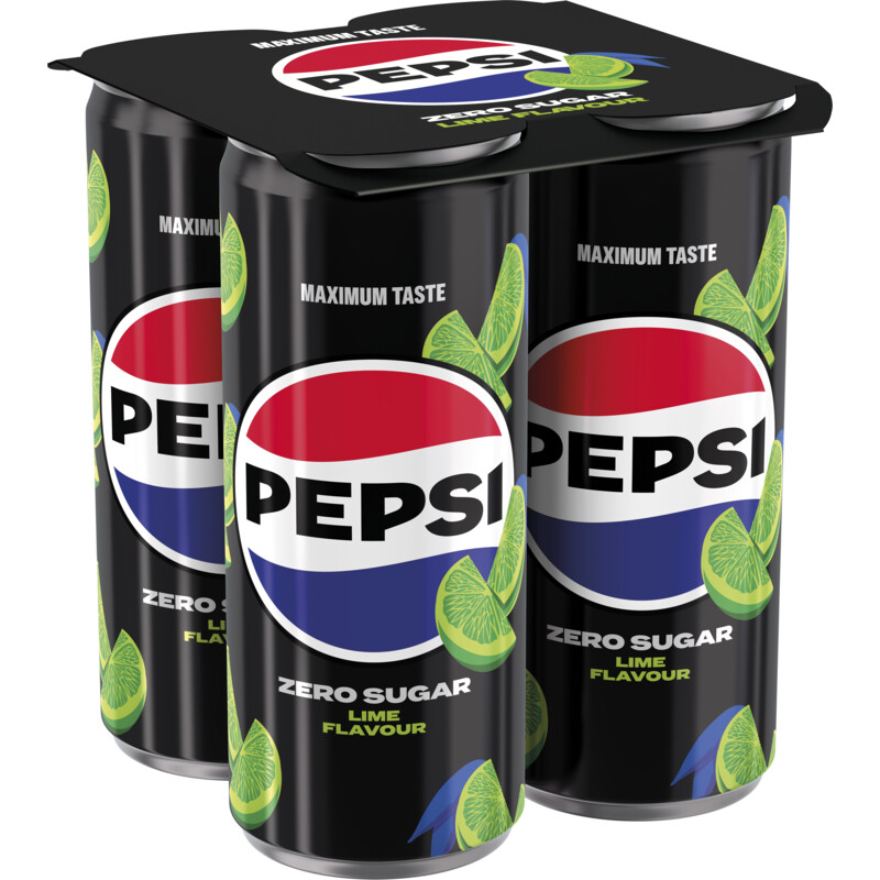 Pepsi Zero sugar lime 4-pack