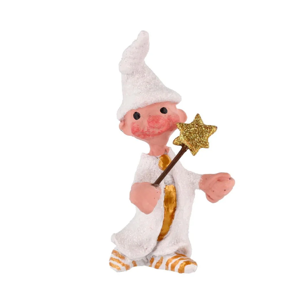 Medusa Copenhagen  Lovely Luciadreng Med Stjernestav figur - H12 cm.