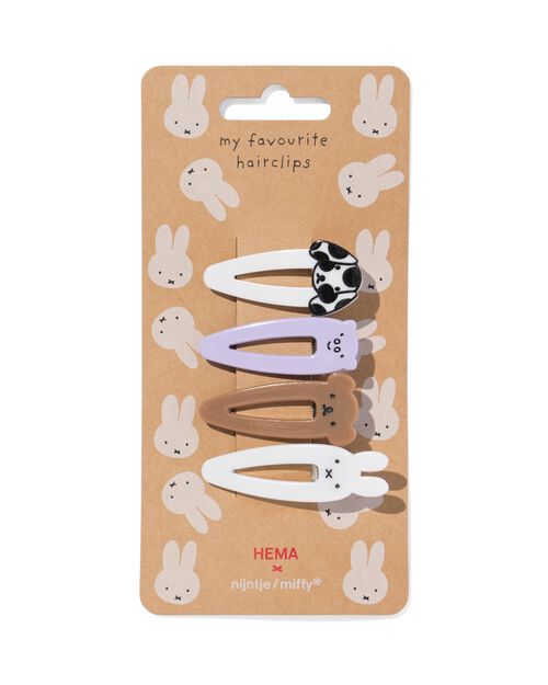 pinces à cheveux Miffy - 4 pièces