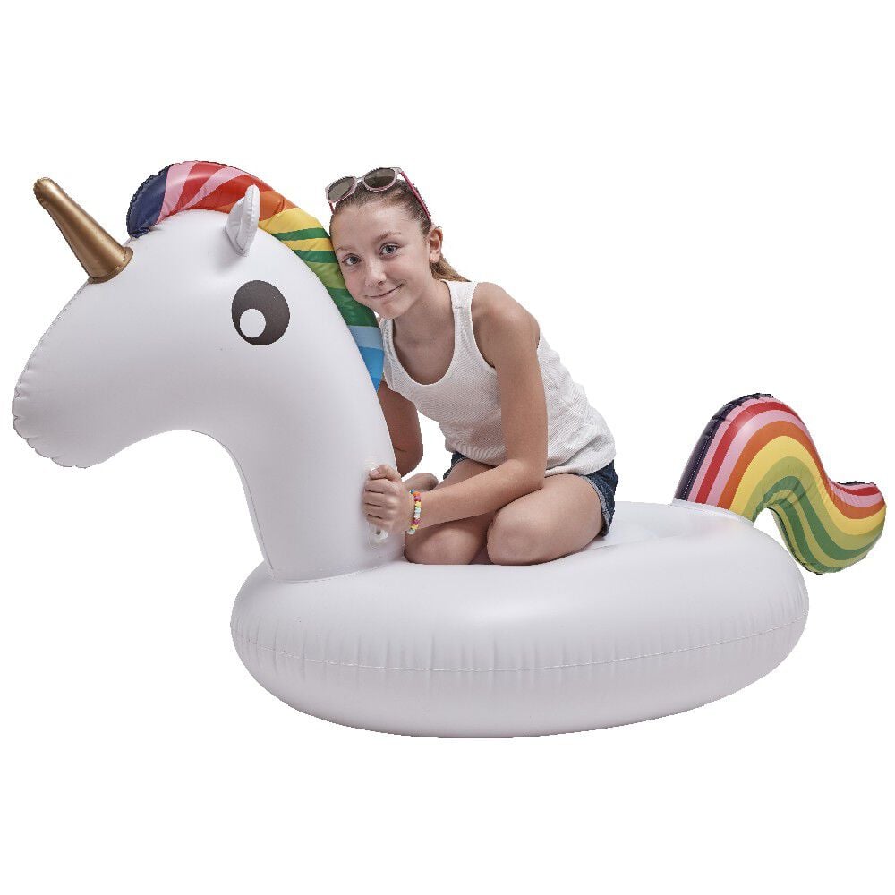 Île gonflable licorne