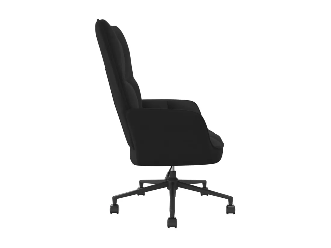 Chaise de relaxation Noir Velours