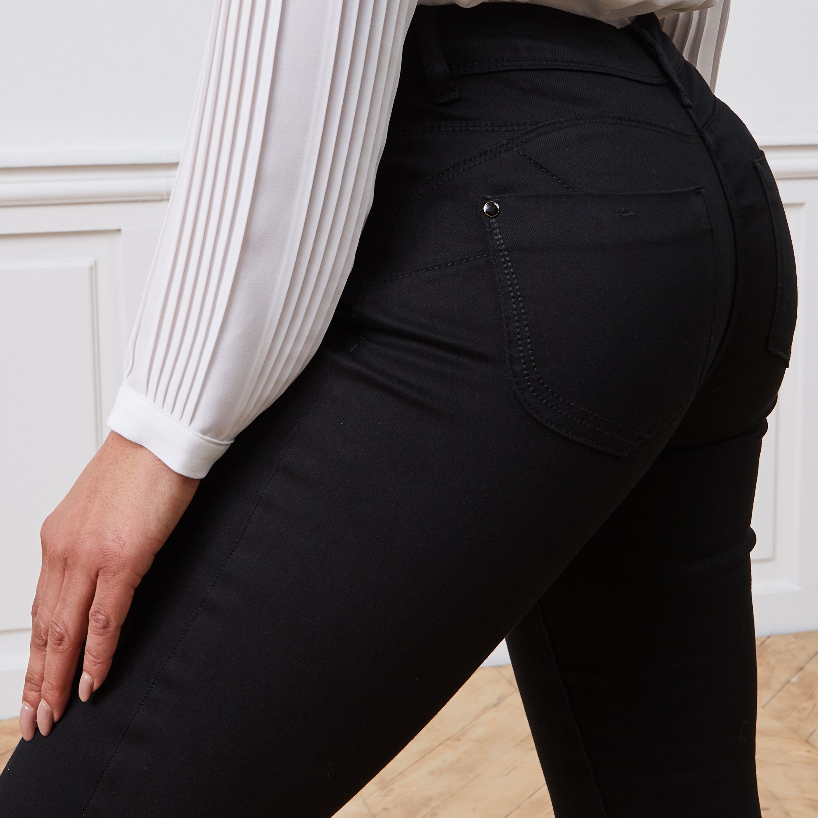 Jean slim push up RIO femme - BLACK