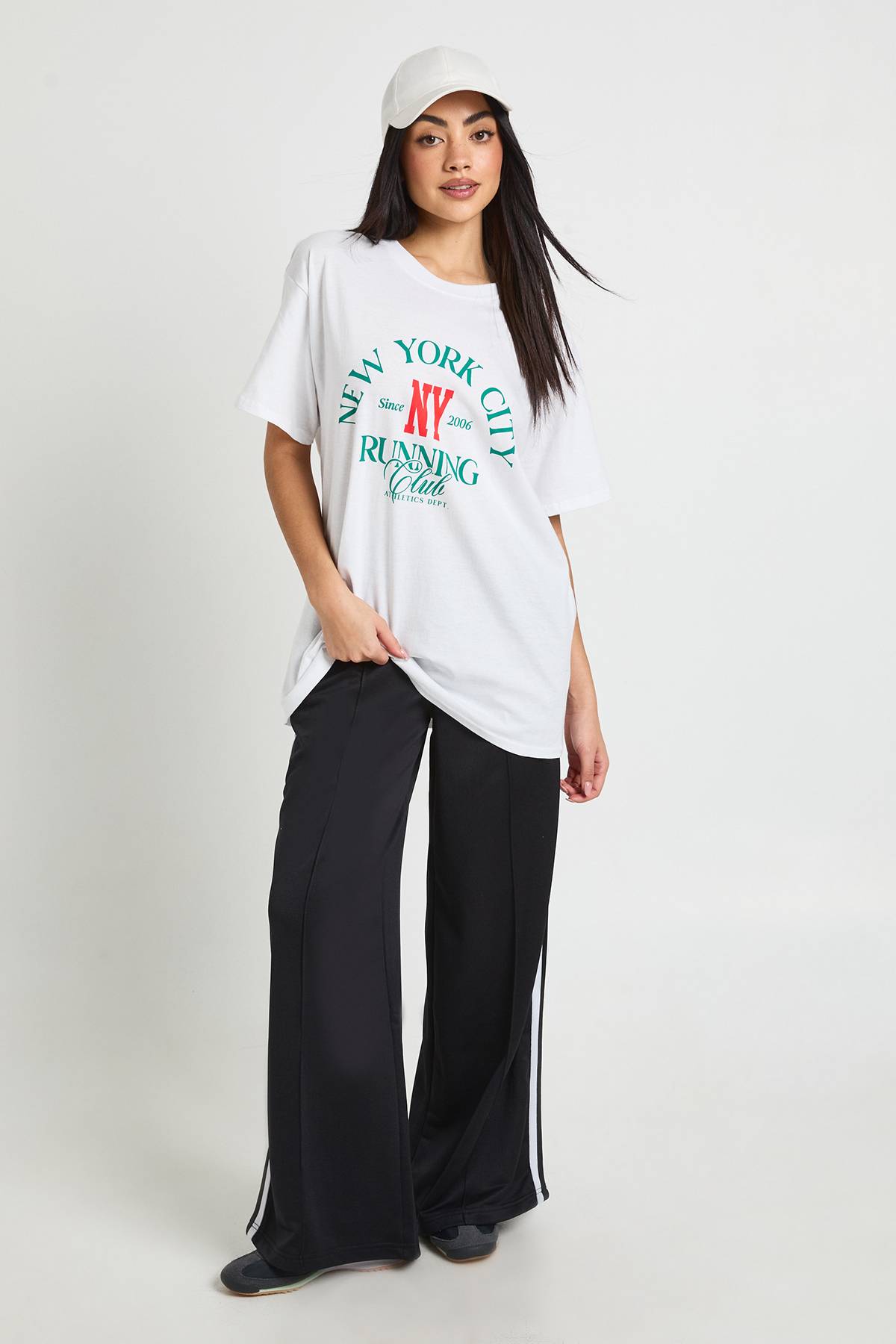 boohoo T-shirt Oversize À Imprimé Graphique NYC Devant