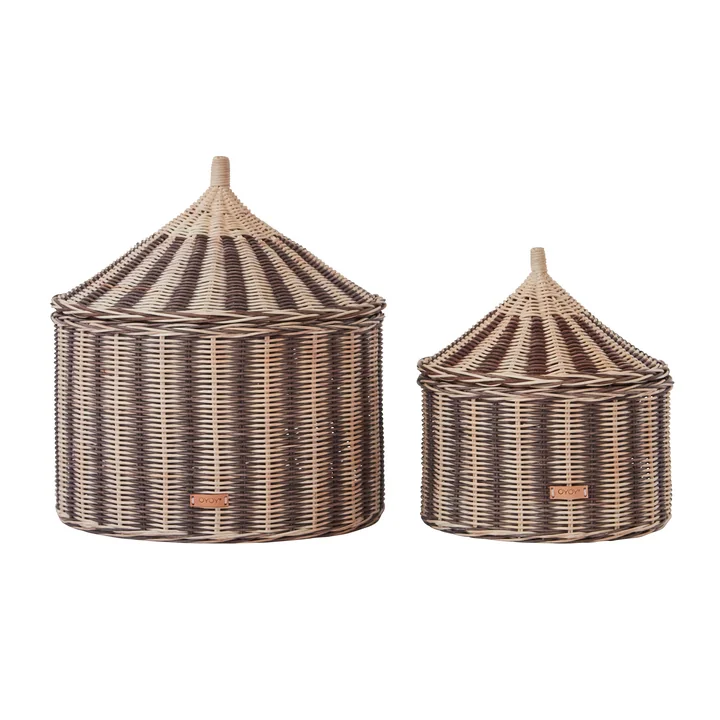 OYOY - Circus Aufbewahrungskorb, nutmeg (2er-Set)