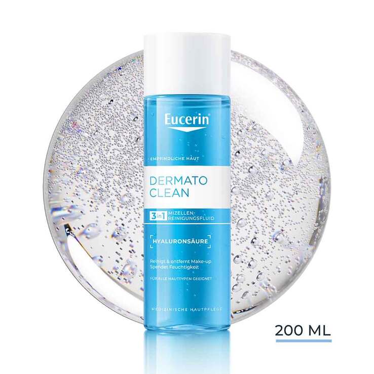Eucerin Dermatoclean Hyal.Miz.Reinigungsfluid 3in1, 200 ml
