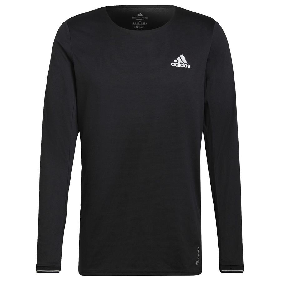 adidas T-Shirt Manches Longues Fast - Noir/Blanc