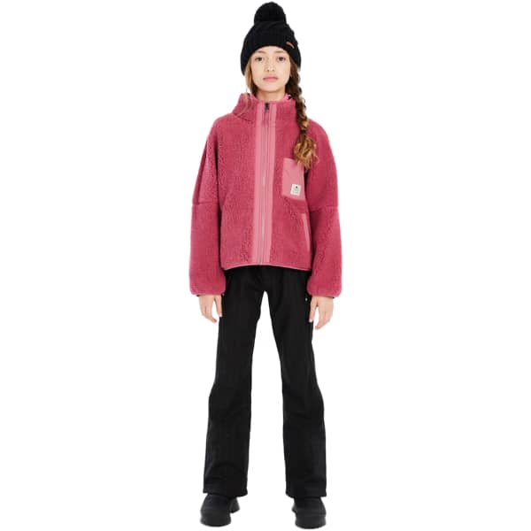 Veste polaire PROTEST PRTANOUK JR FULLZIPTOP ROSE DUST