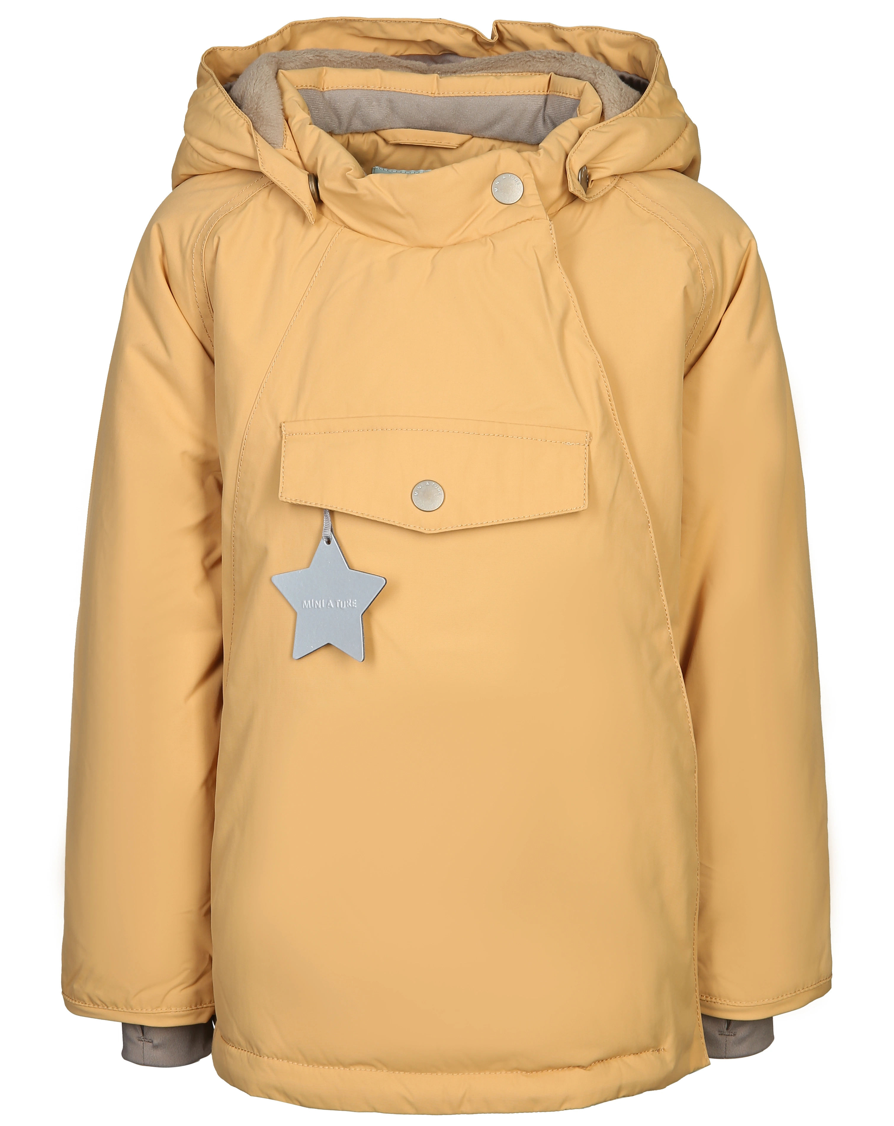 Winterjacke MATWANG mit Kunstfell in taffy yellow