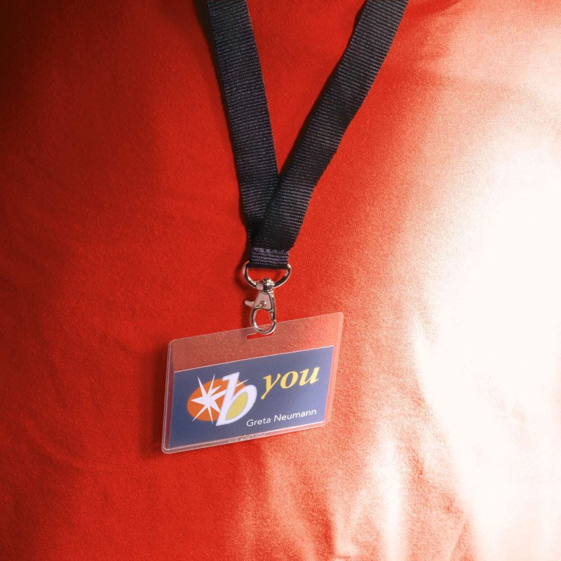 Badge à lacet textile Durable 95 x 75 mm