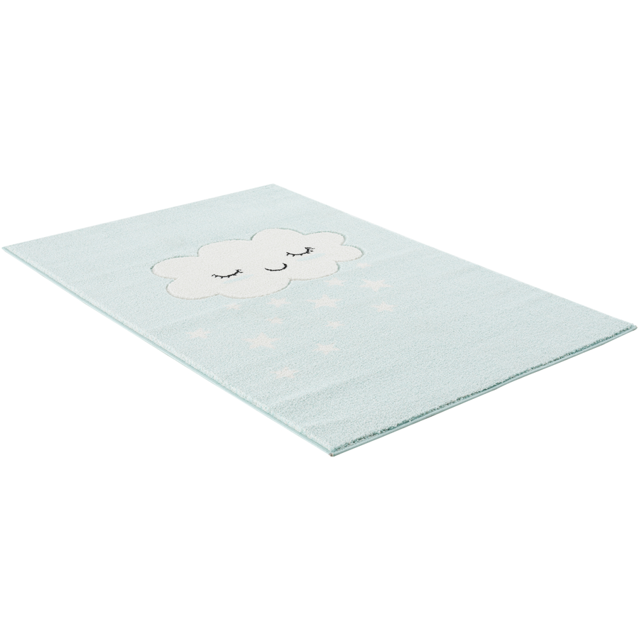 LIVONE Kinderteppich Kids love Rugs WOLKE mintweiss