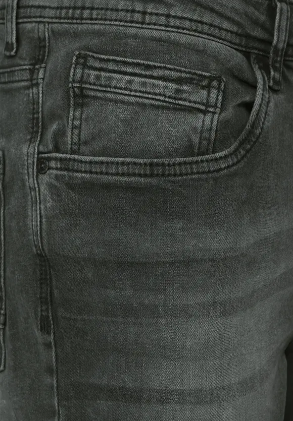 Slim Fit Jeans - dark grey stone wash