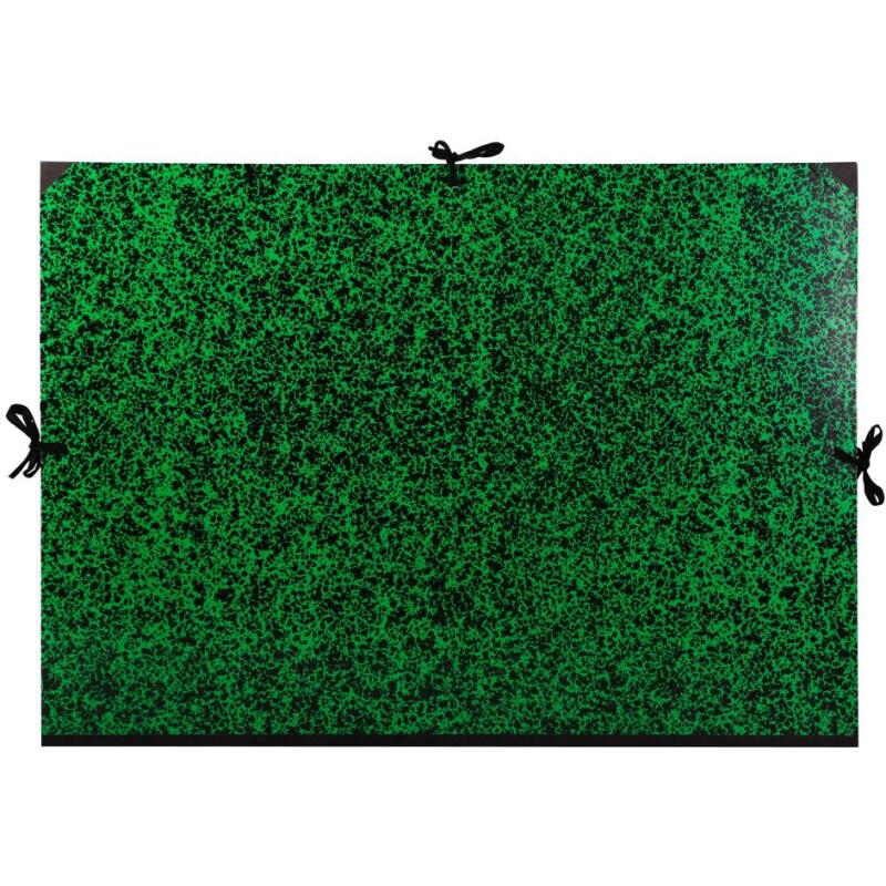 Carton à dessin Annonay 3 cordons 75x105cm - Vert