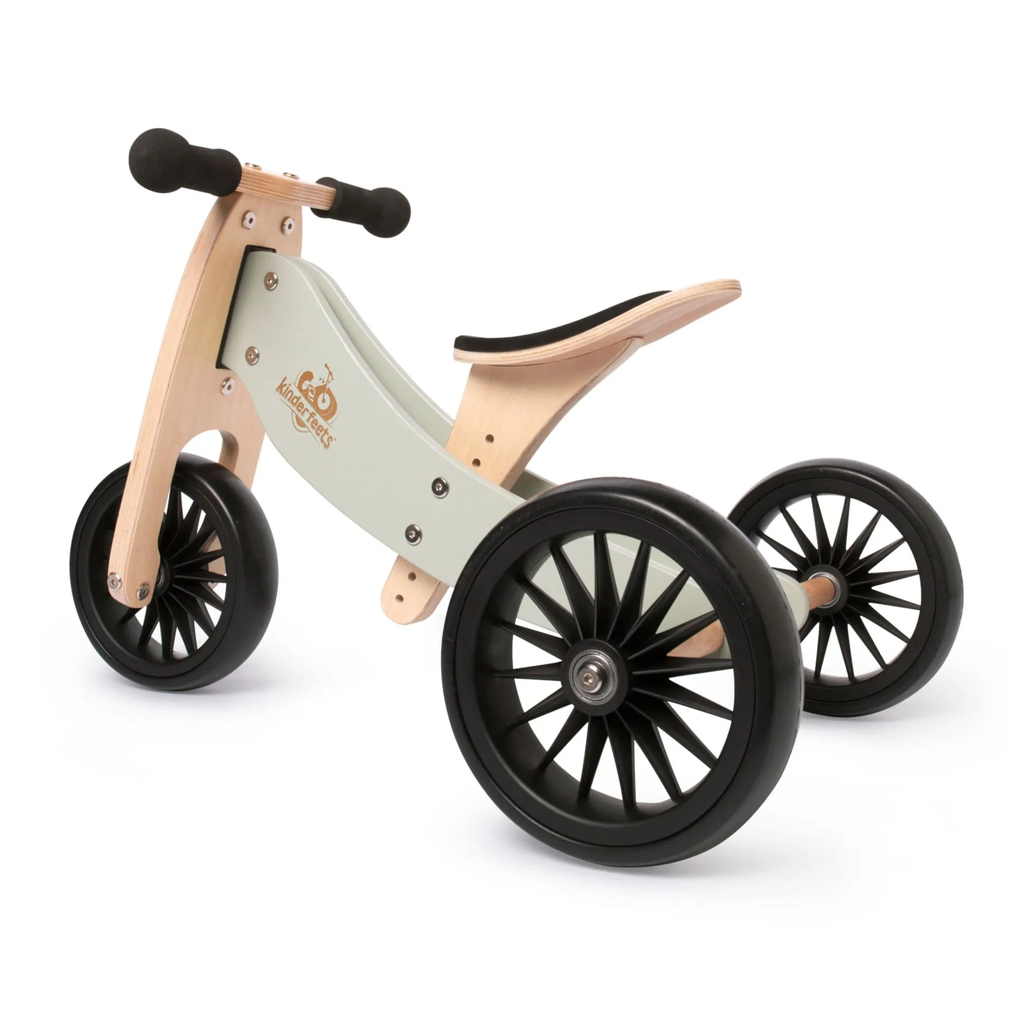 Kinderfeets Vélo Tiny Tot Plus 2 en 1 - Argent Sauge