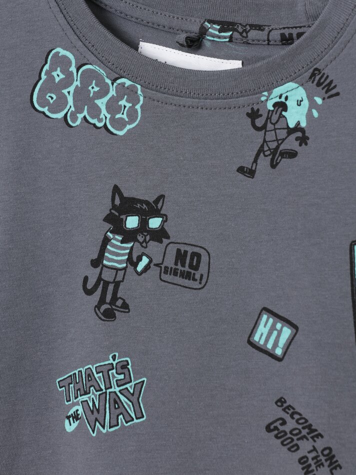 Pacote com 4 camisetas de manga curta sortidas - Índigo