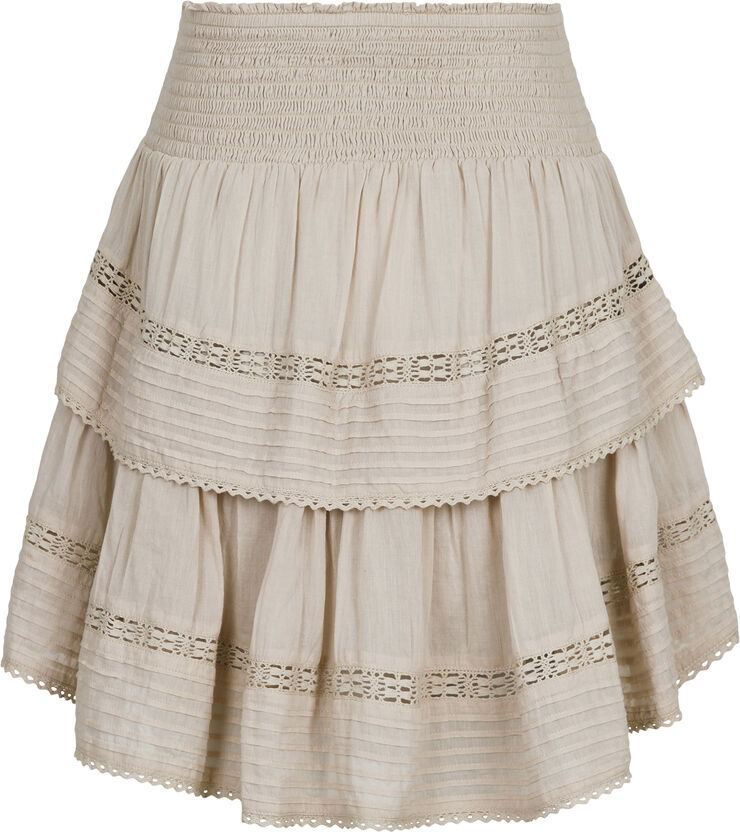 Neo Noir Kenia S Voile Skirt Sand
