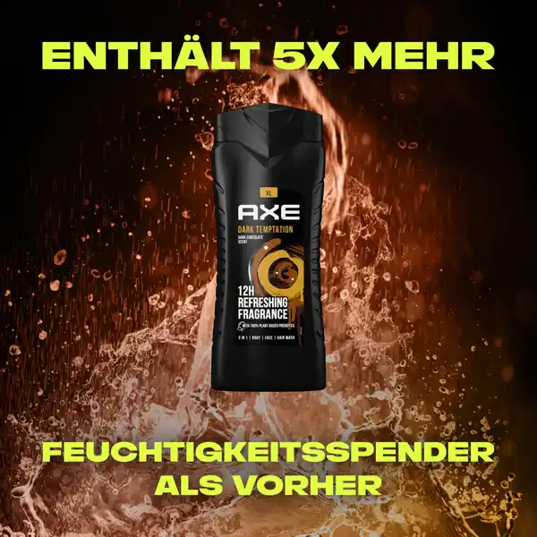 3-in-1 Duschgel & Shampoo Dark Temptation XL