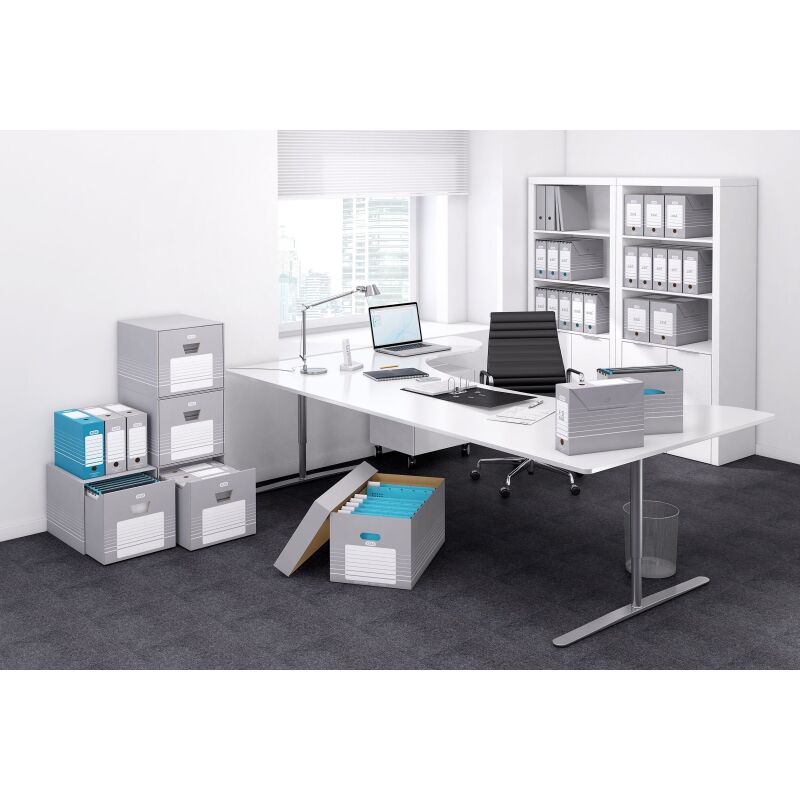 Pack 20 boites d'archivage Elba d10 automatique assorti