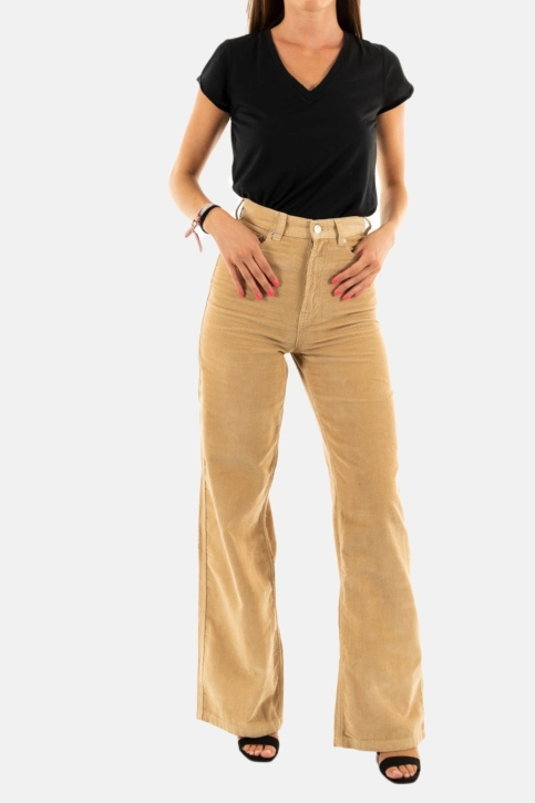 pantalons tommy jeans cord claire hr ab0 tawny sand