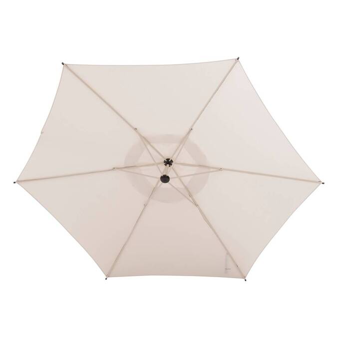 Parasol déporté rond MANOA Argile / Blé