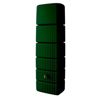 Muurregenton Slim groen 650L   kraantje en vulautomaat