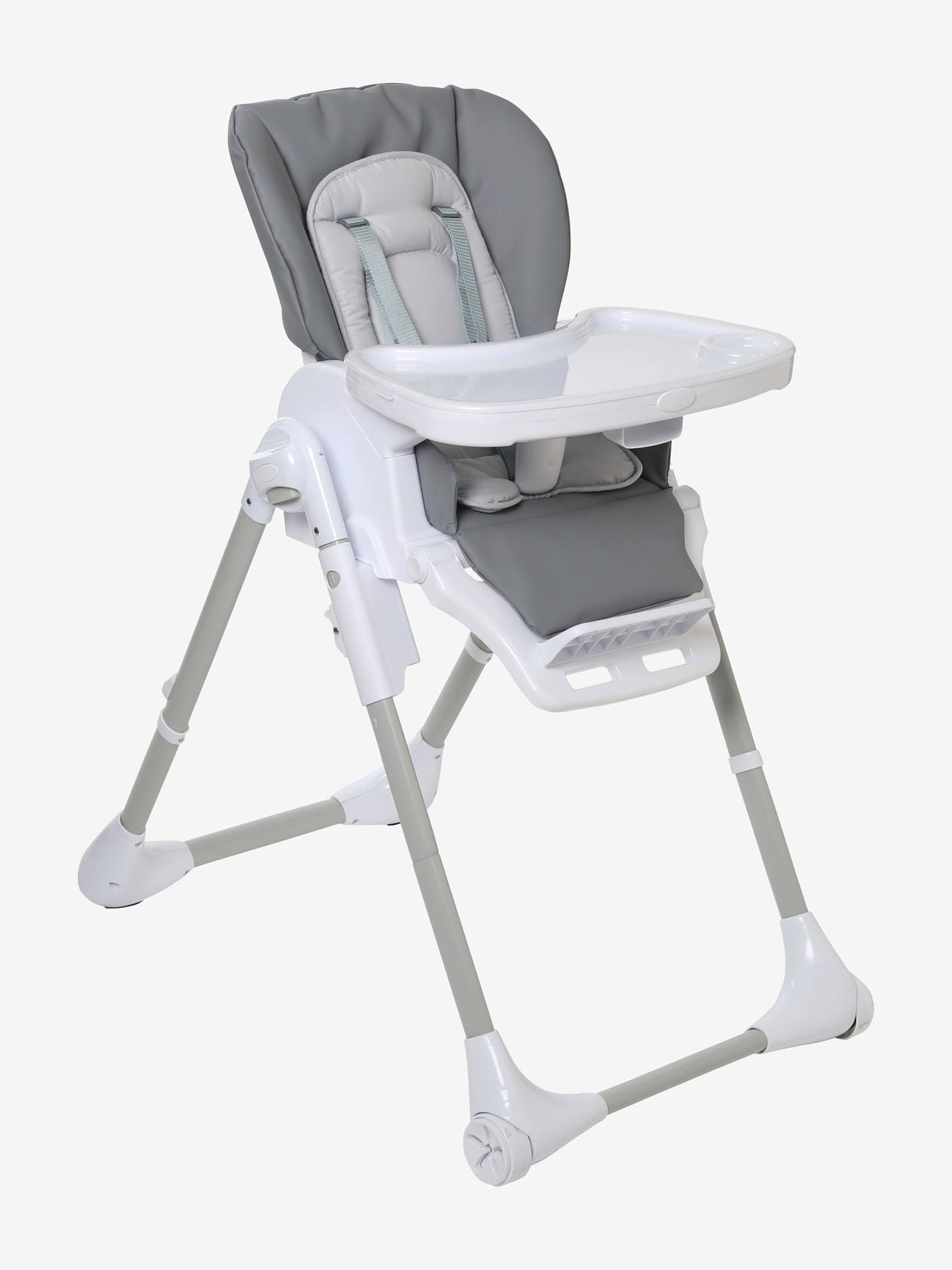 Cadeira alta MagicSeat com múltiplas posições, cinza claro