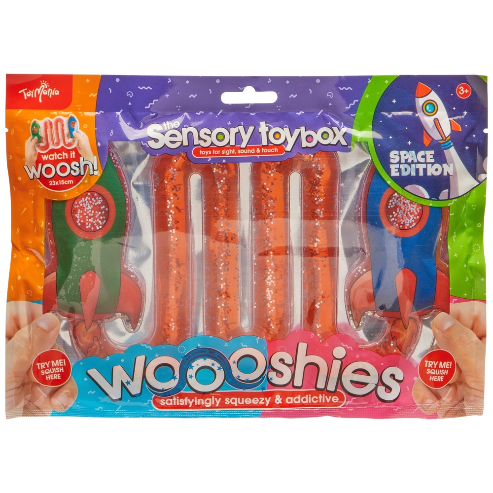 Toy Mania Weltraumraketen Wooshies Sensorisches Spielzeug
