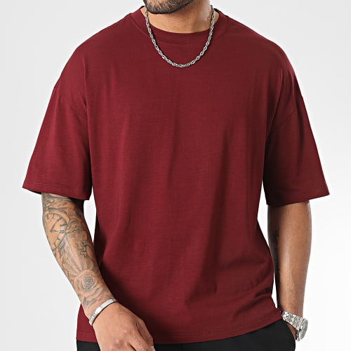 Tee Shirt Oversize Large 0105 Bordeaux