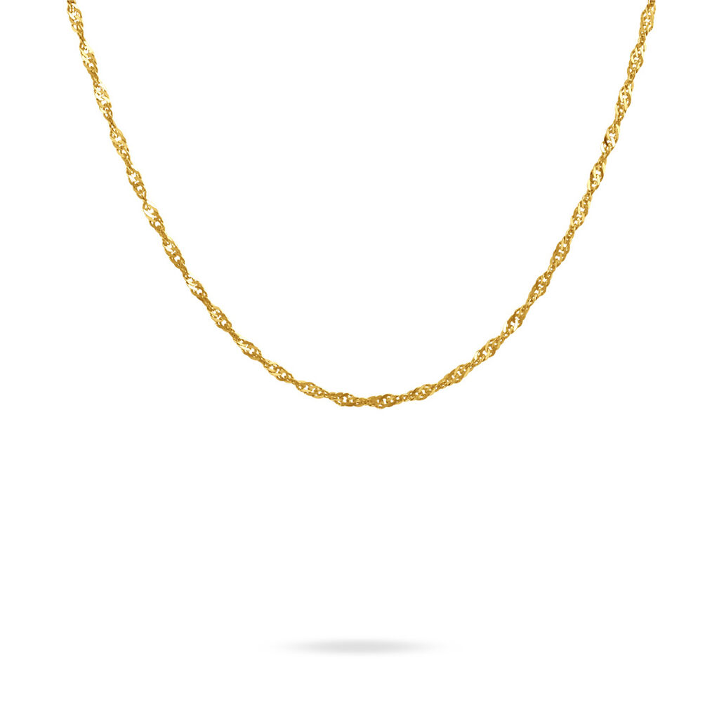 Chaîne Imanie Maille Singapour Or Jaune