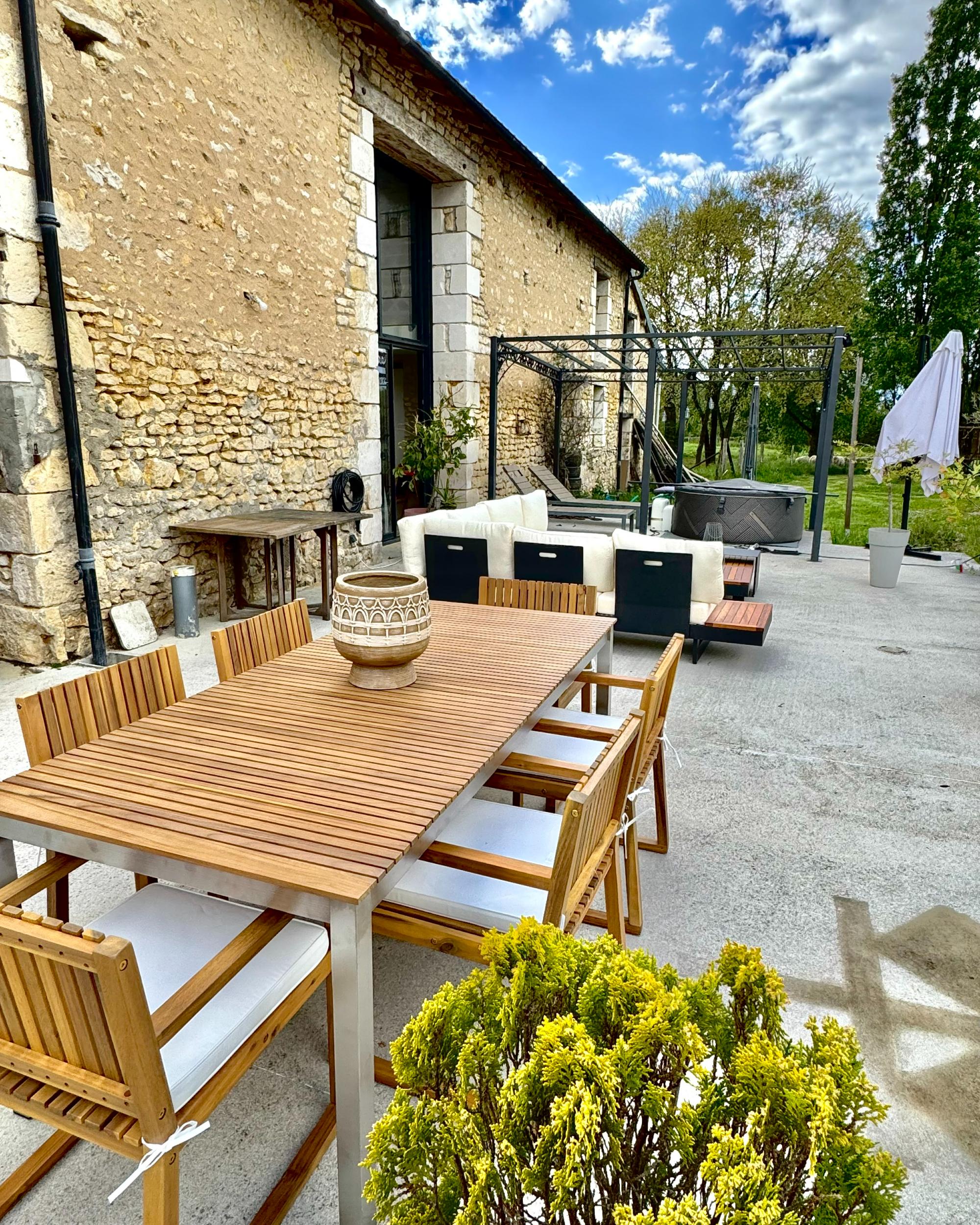 Tuin eettafel VIAREGGIO 200 cm 90 cm Gecertificeerd teakhout Bruin
