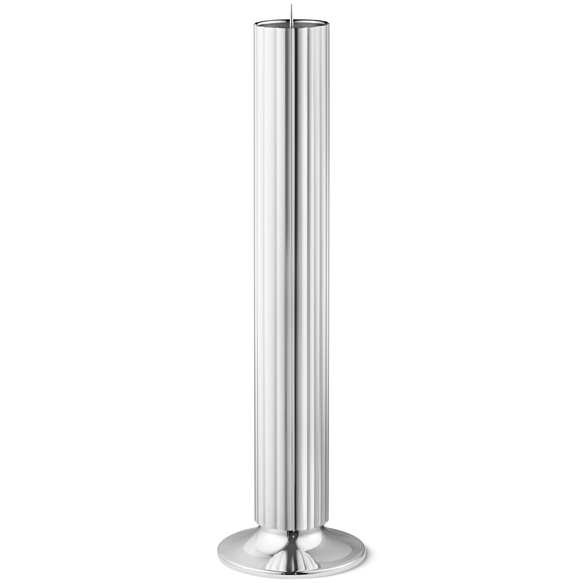 Bernadotte gulvlysestake, rustfritt stål 50cm