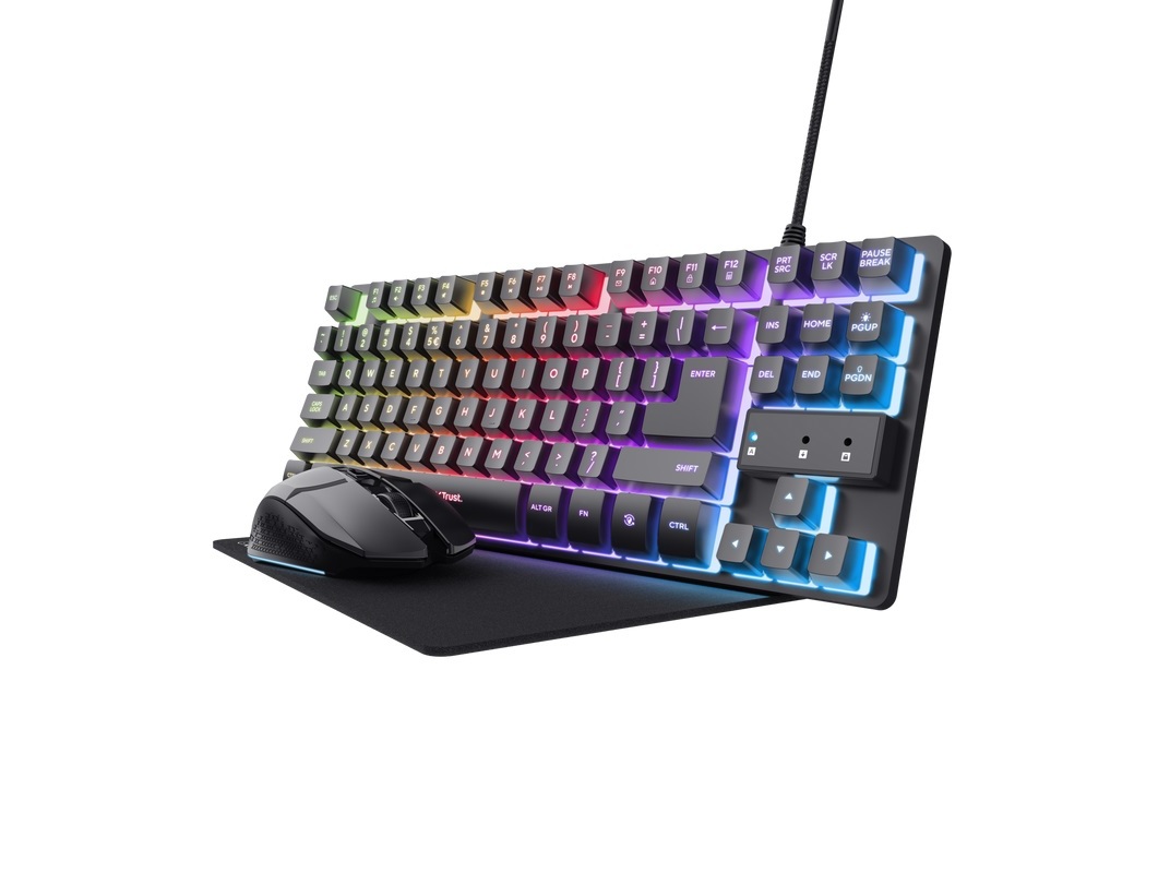 RATO TECLADO TAPETE TRUST KITTRUGAM25288