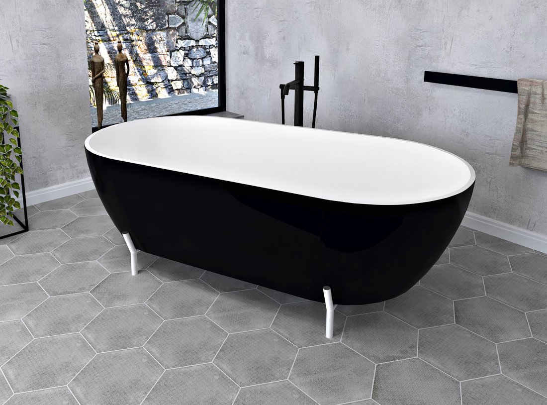 Polysan Reduta badpoten frame 150x75cm wit mat
