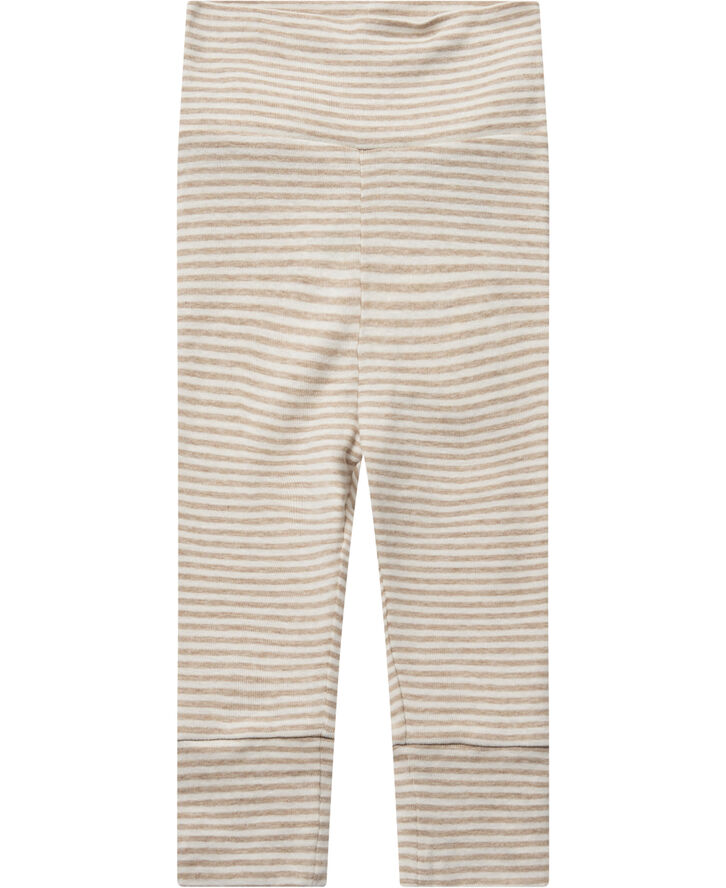Magasin du Nord Collection Newborn leggings GOTS Beige stripe