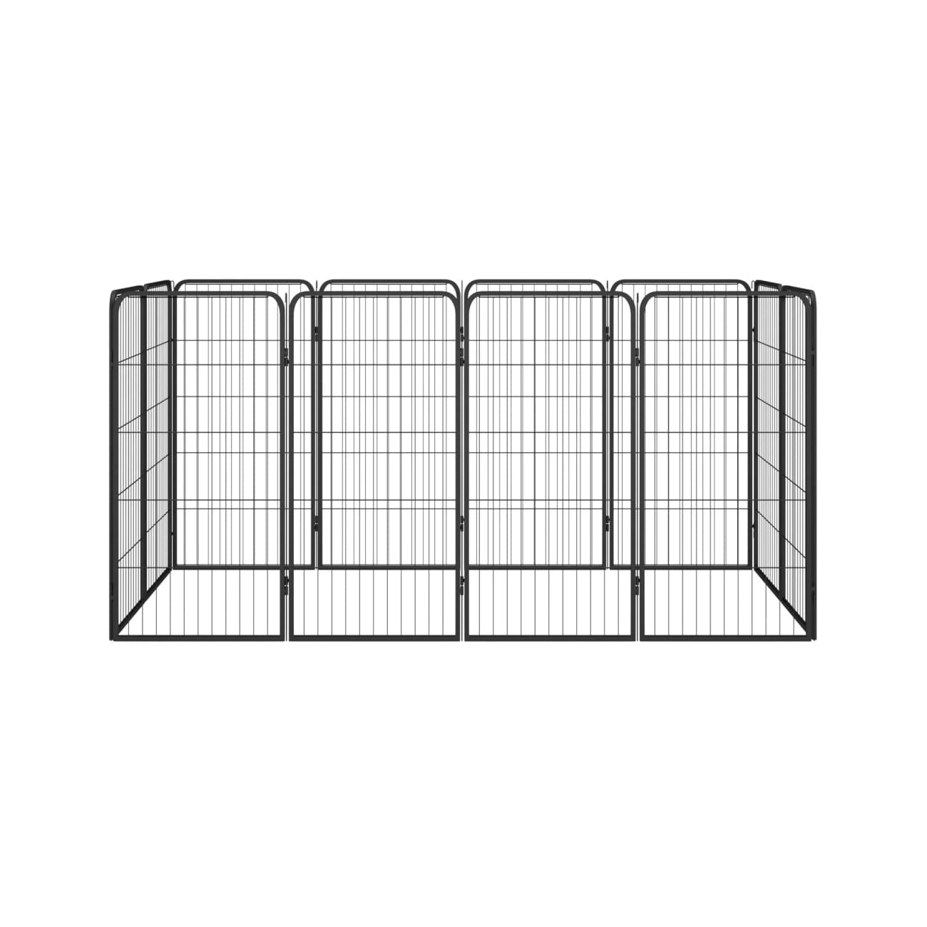 VidaXL Hunde Laufstall Stahl Pulverbeschichtet Freilaufgehege mehrere Auswahl 2 m, 1 m, 1 m