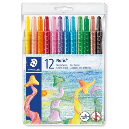 STAEDTLER® Noris Club Wachs-Twister Wachsmalstift 12 Stück Etui