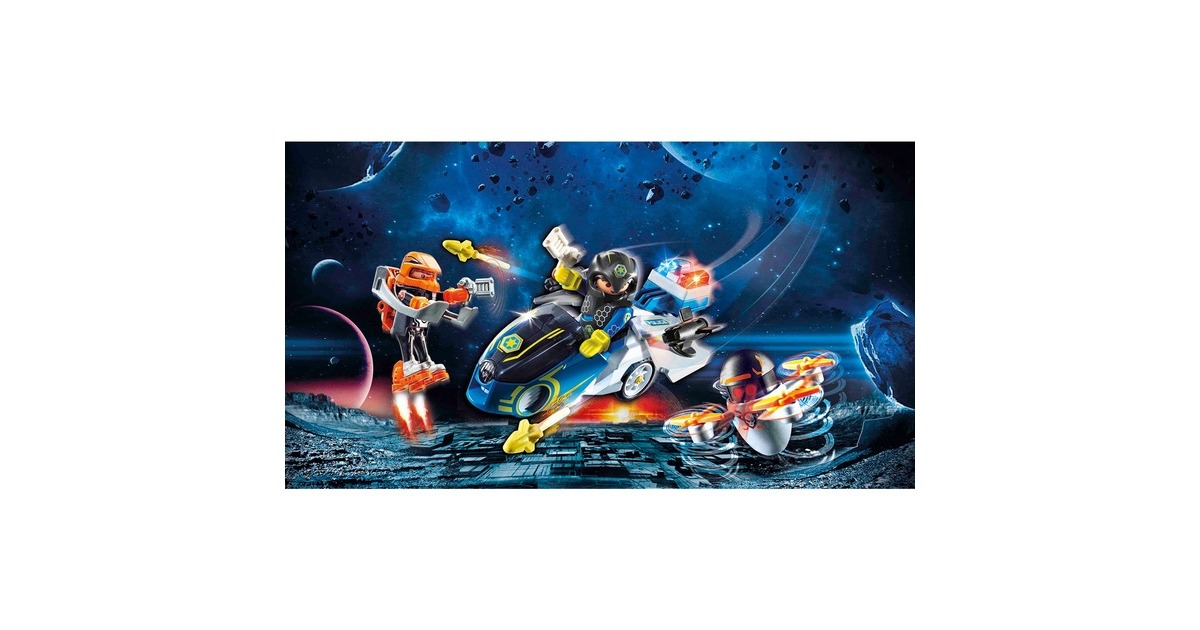 PLAYMOBILGalaxy Police - Galaxy politiemotorfiets Constructiespeelgoed  (70020)