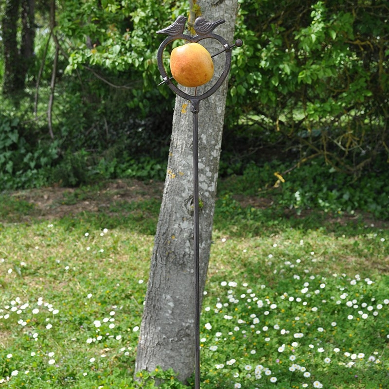 Pique pomme oiseaux à planter 16x122cm