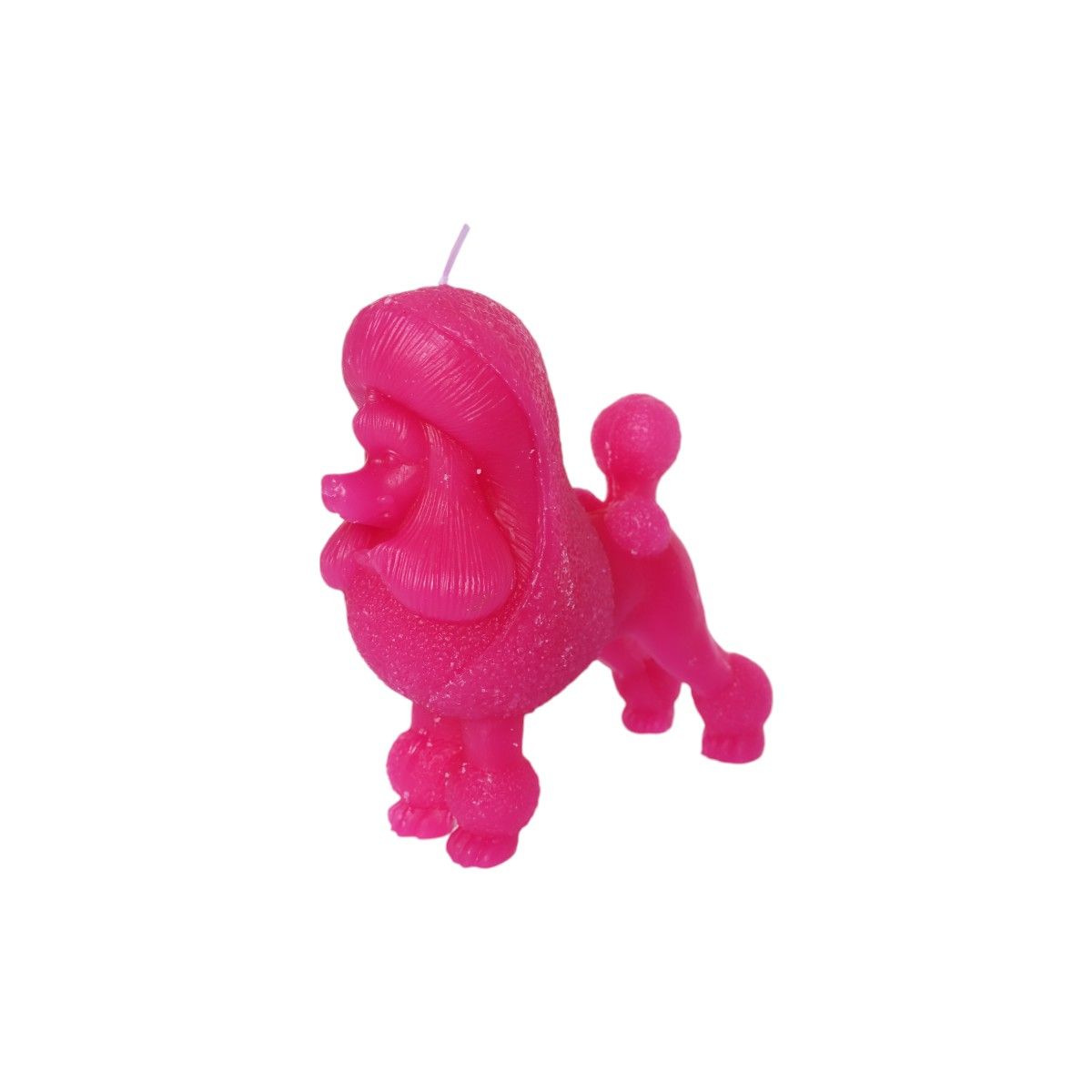 Bougie caniche royal rose Atelier jasmin