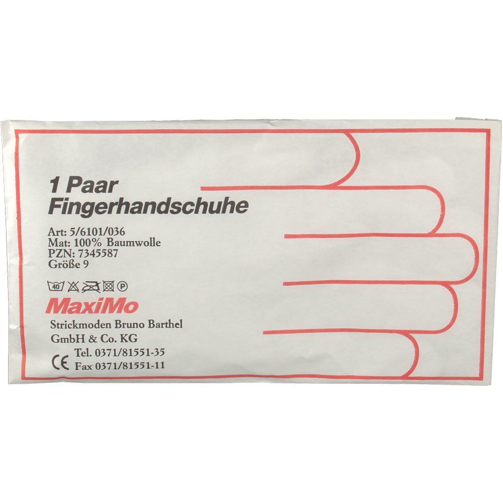 Baumwollhandschuh Gr. 9 lange Stulpe