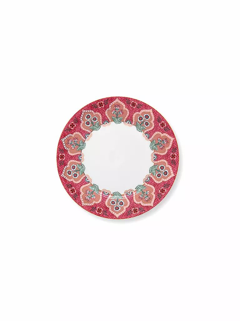 PIP STUDIO Frühstücksteller 21cm Flower Festival Dark Pink beere