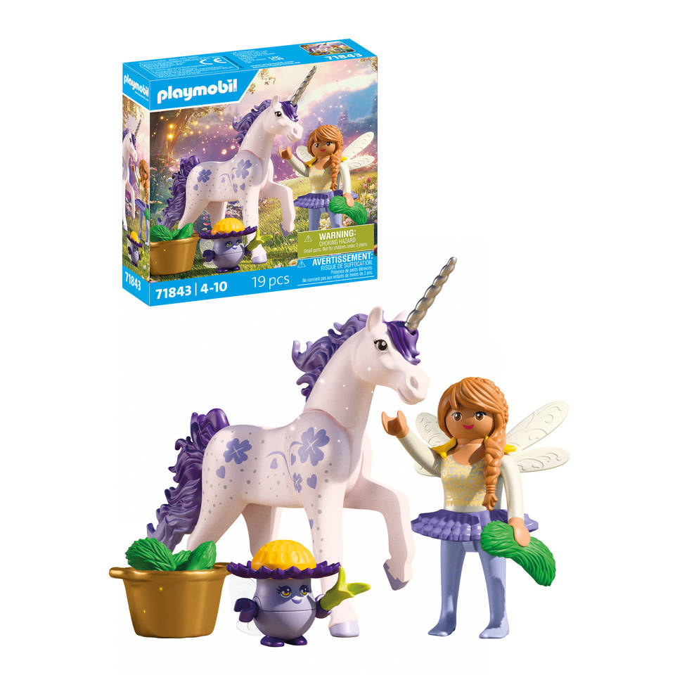 PLAYMOBIL verzameleenhoorn: Gelukslavendel met fee 71843