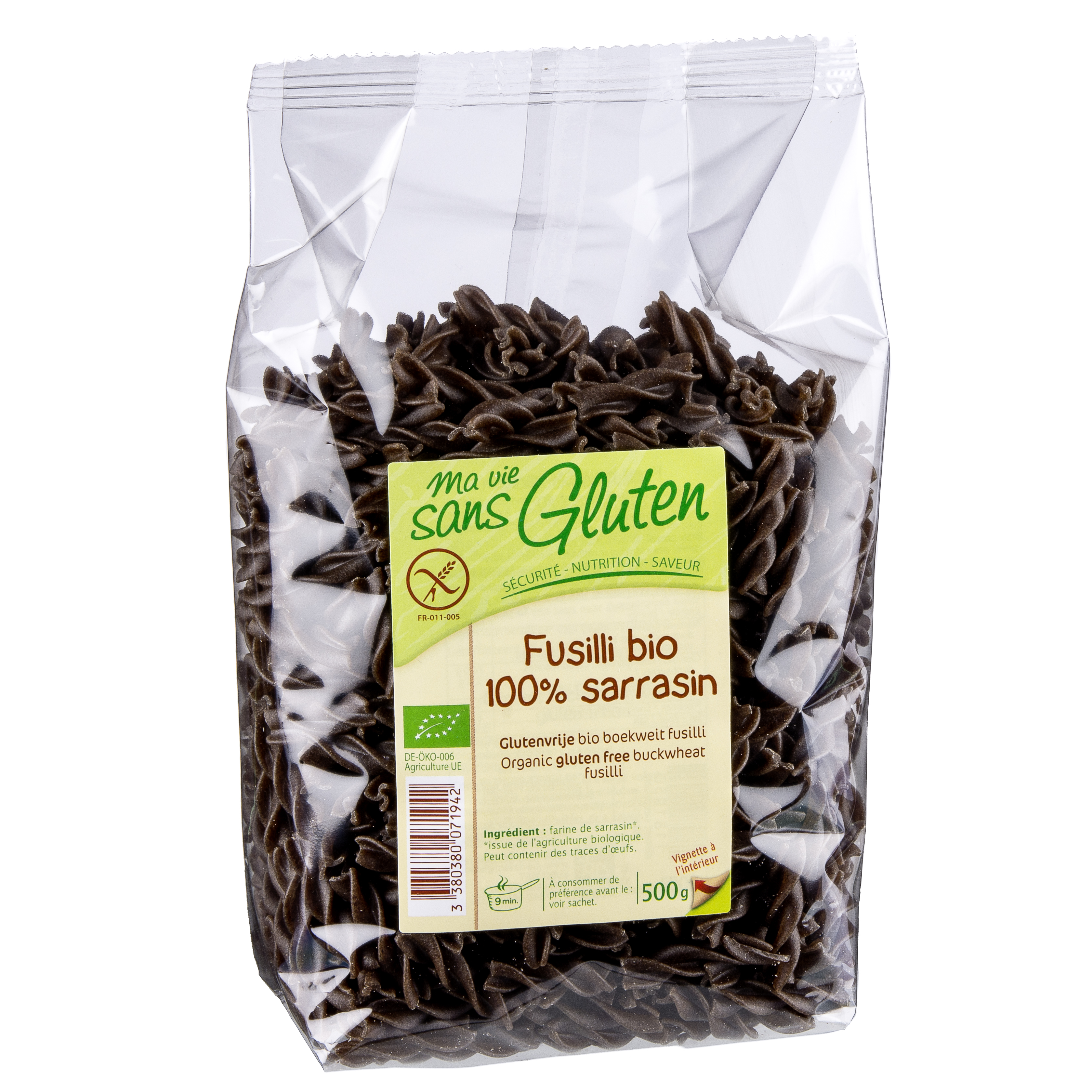 Ma Vie Sans Gluten Fusilli<br>500 g, 100% Buchweizen