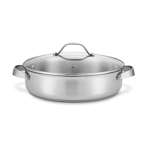Sauteuse inox et couvercle verre Cicla 28 cm Beka